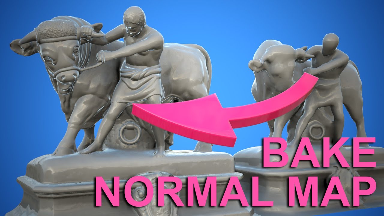 Bake Normals Map in 3ds Max 2021