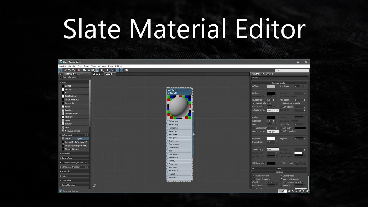 3ds Max – Slate Material Editor Tips