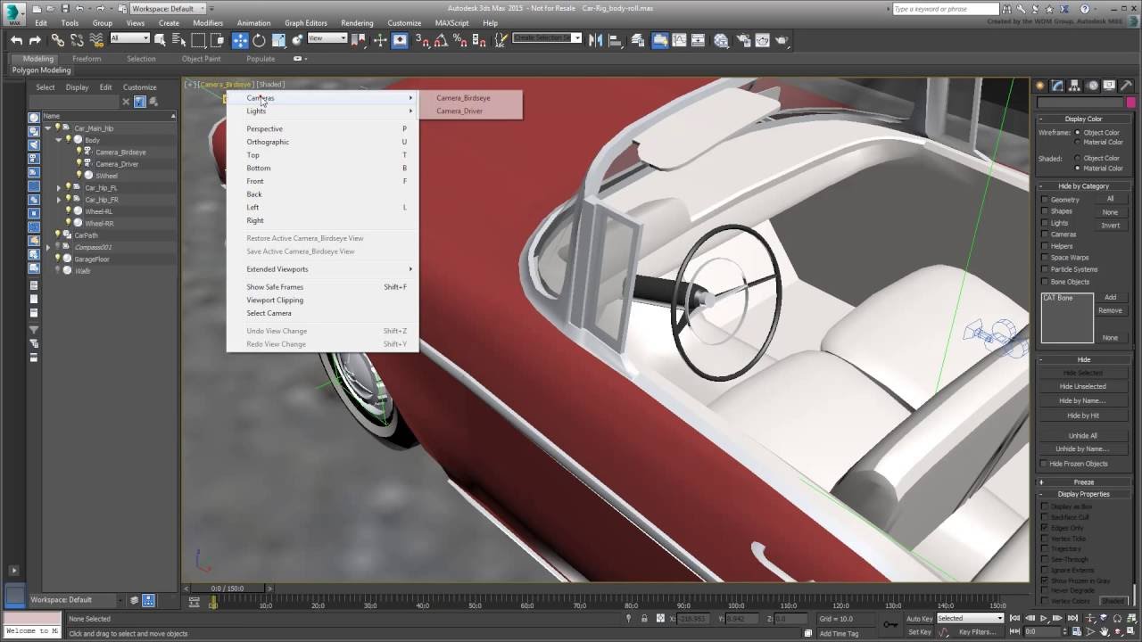 3ds Max Animating a Car Path – 4/4 – Body Roll