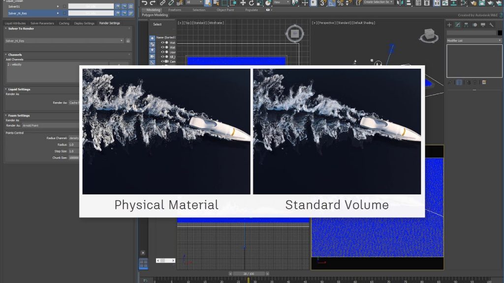 3ds max fluids настройки