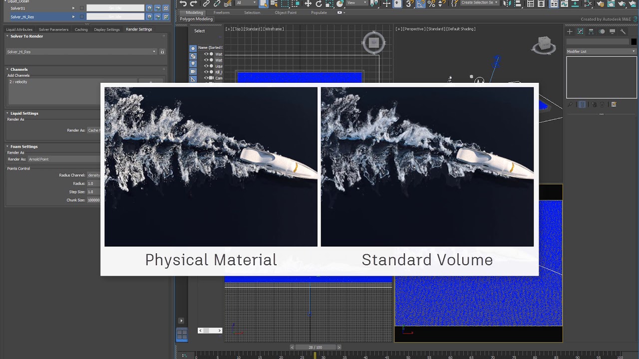 3ds Max Fluids Part 4/4 – Foam Rendering Techniques