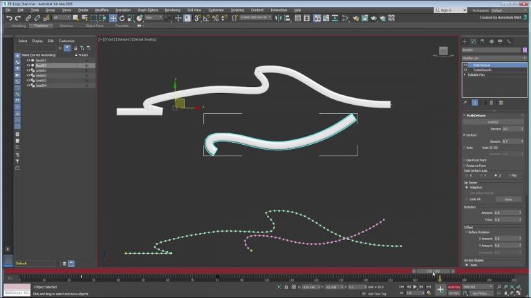 3ds Max Spline Tools - Spline Morph - 3dsMaxTutorial.com