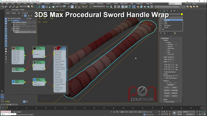 3DS Max Sword Handle Wrap