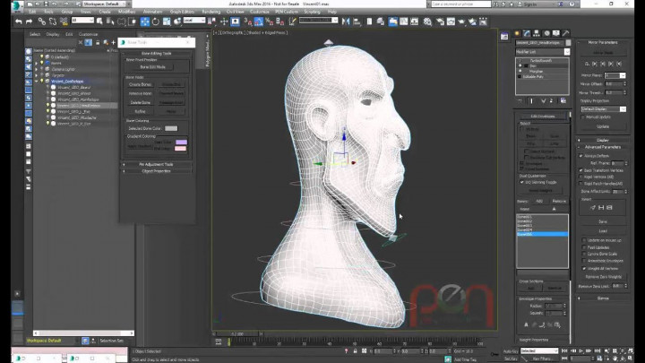 Facial Rigging Blended Morph 2/3