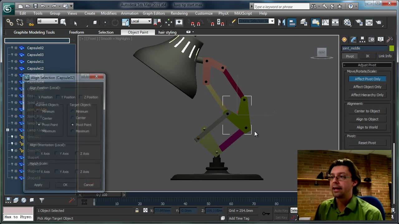 How to Rig the Luxo Jr. Lamp in 3ds Max By Shawn Hendriks