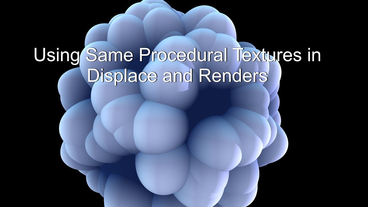 Using Same Procedural Textures in Displace and Render