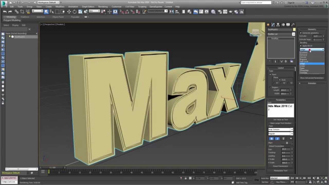 Using TextPlus in 3ds Max 1/3 – Overview