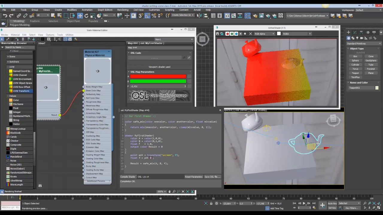 Writing Shaders with OSL, Lesson 2/3