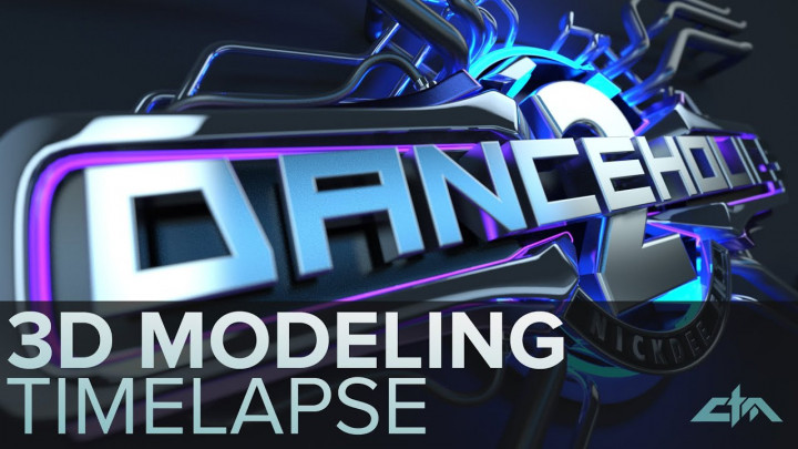 3d Modeling Timelapse – Danceholics Logo 3ds max