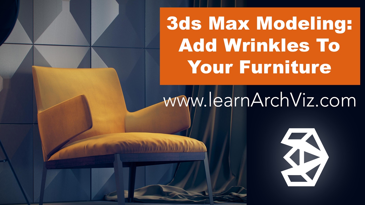 3ds Max Modeling Tutorial: Adding Wrinkles To Your Furniture – Cut Tool & Cloth Modifier