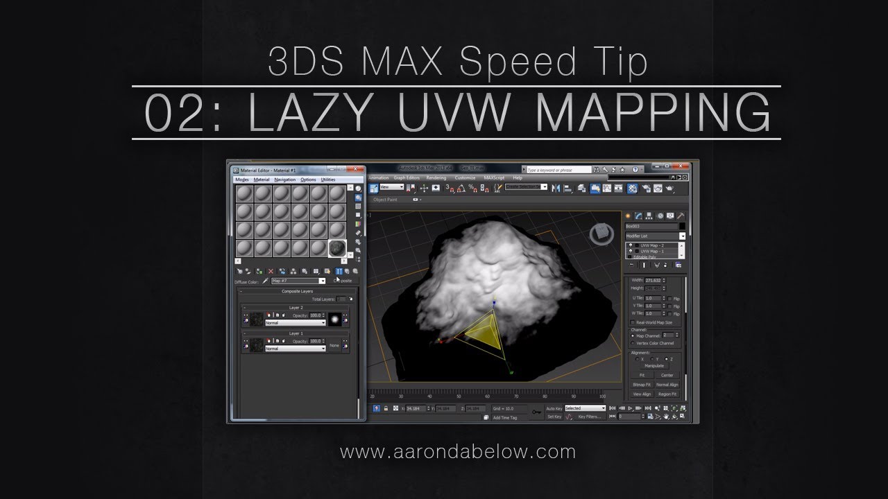 3ds Max Speed Tips – 02: Lazy UVWs