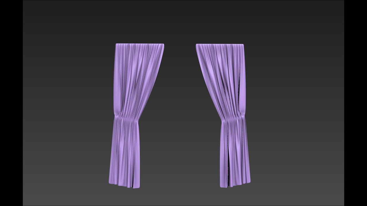 3Ds Max Tutorial 17 – Cloth Modifier, Creating a Curtain 2