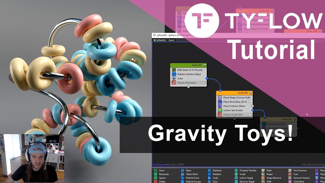 3ds Max + TyFlow TUTORIAL: Physx Toy