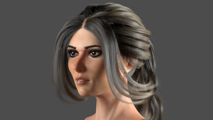 3ds max woman hairstyle tutorial