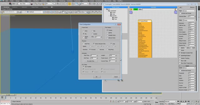 Cube Splash Tutorial (Thinking Particles Hydrofield)