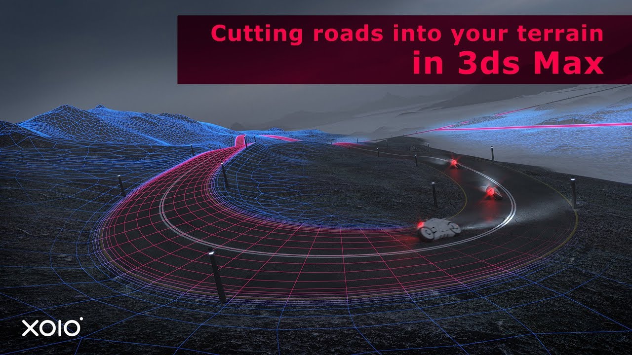 How to cut Roads into a Terrain – 3ds Max 1/2