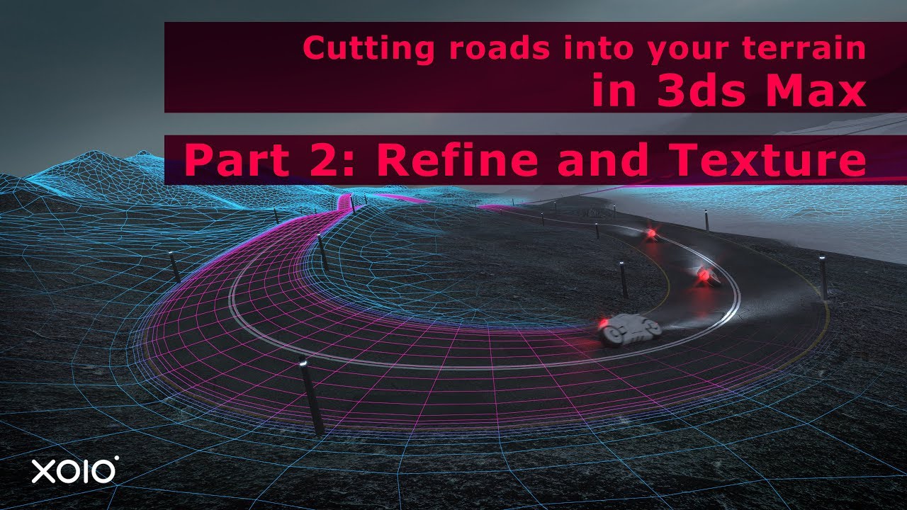 How to cut Roads into a Terrain – 3ds Max 2/2