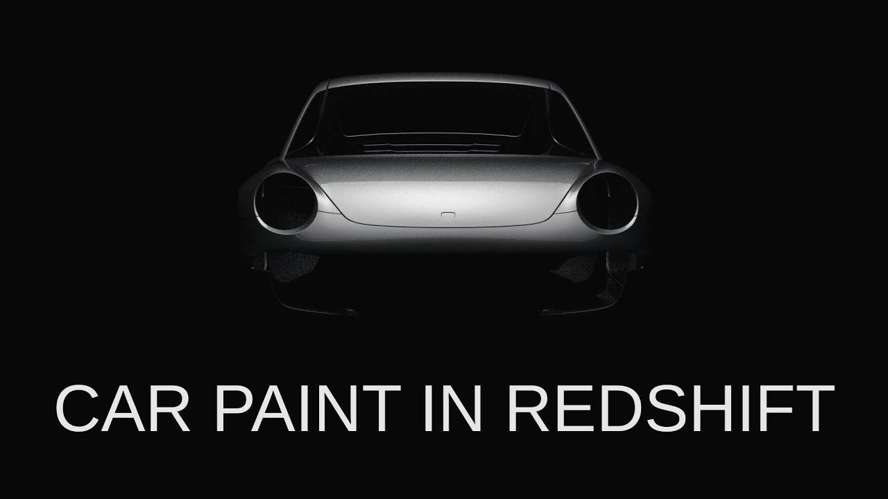 Red-shift сarpaint shader in Autodesk 3ds max 2018.