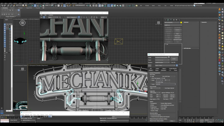 Steampunk Motion Graphics pt2 (Detailing the Model in 3ds Max)