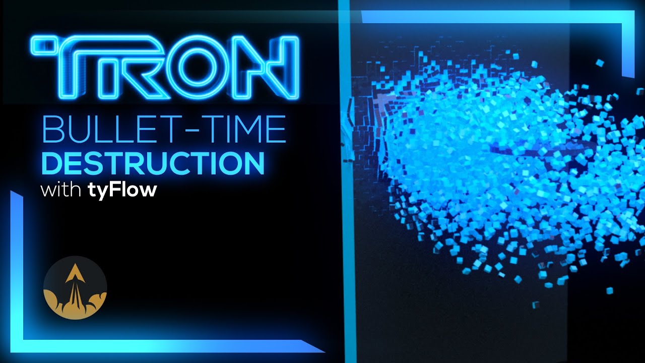 Tron Derez tyFlow Beginner VFX Tutorial 3Ds Max