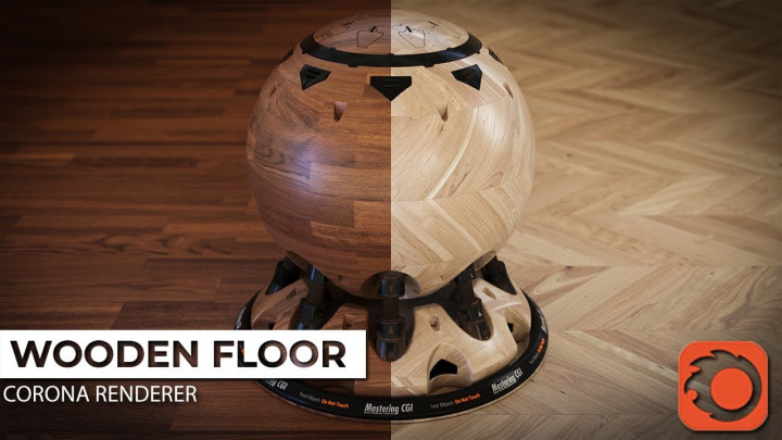 3ds Max Corona material tutorial| How to make a realistic wooden floor material with Corona renderer