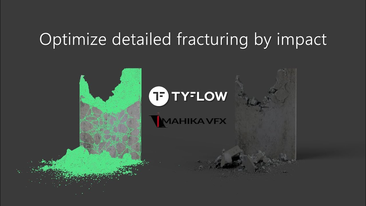 tyFlow Tutorial Optimize detailed fracturing by impact 