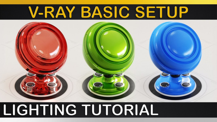 V-Ray | BASIC LIGHTING SETUP for BEGINNERS | General Render Settings HDRI DomeLight ToneMapping