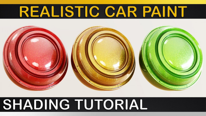 V-Ray | Realistic CARPAINT Shader | In Depth Render Theory Setup and Final Rendering