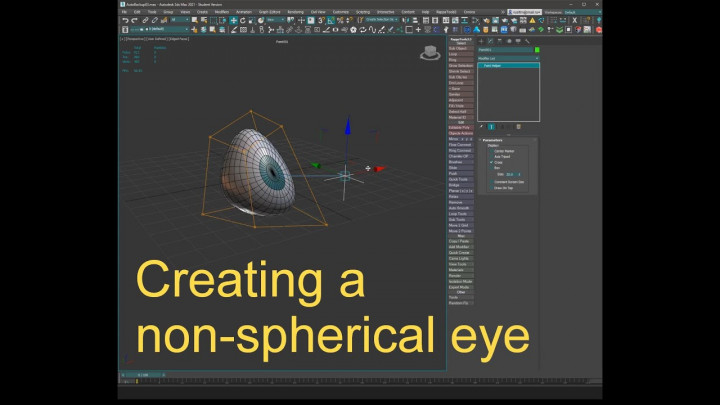 Dark Max  60 – creating a non-spherical eye