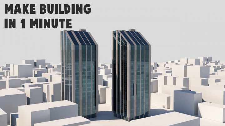 Make Building in 1 Minute – 3ds max