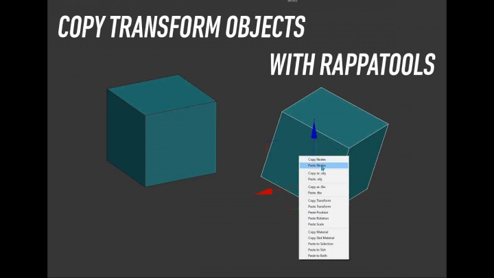 Dark Max  84 – Copy transform objects with RappaTools