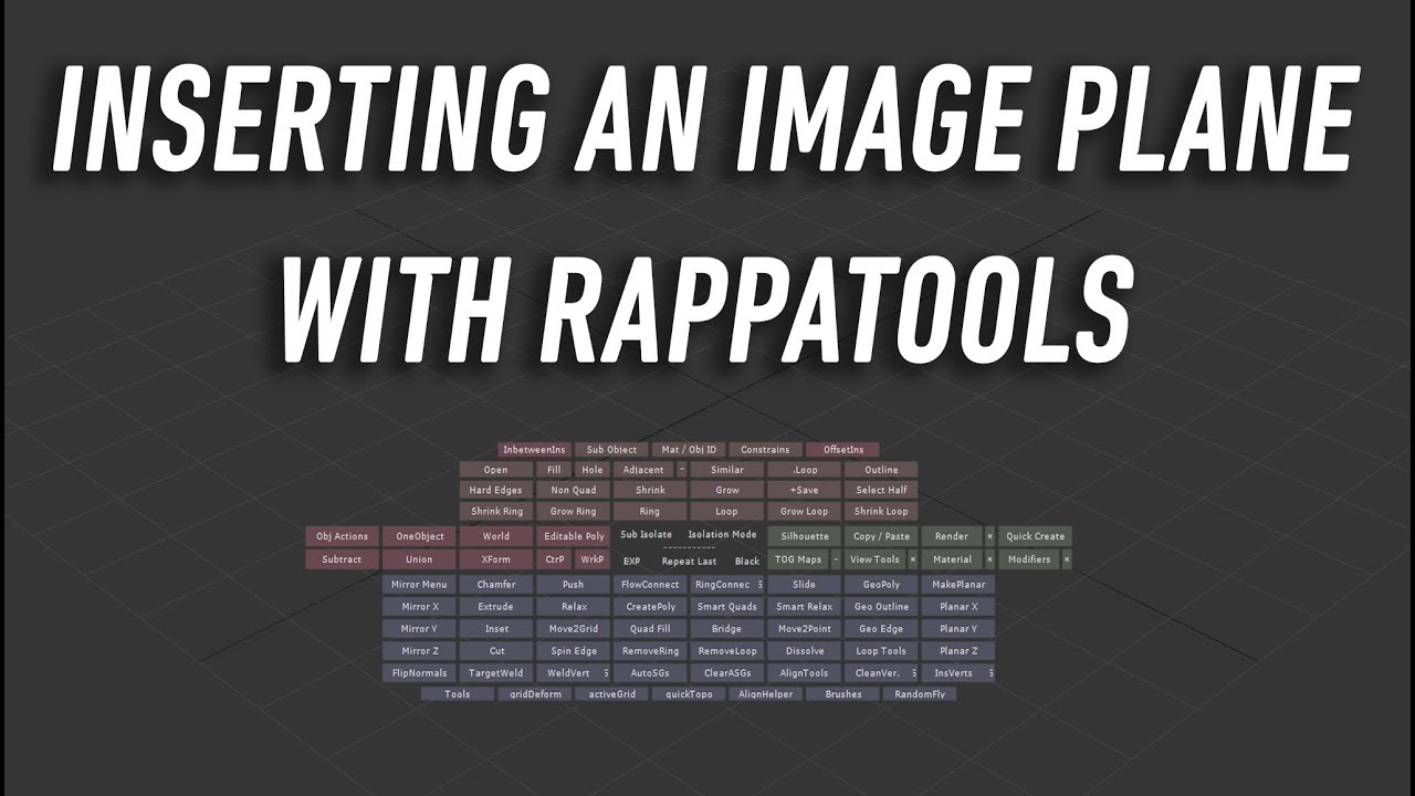 Dark Max  77 – Paste an image plane with rappatools