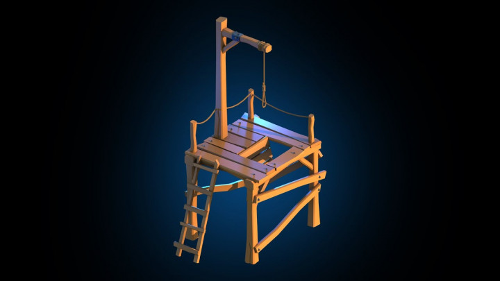 Gallows Low Poly – 3ds Max Timelapse