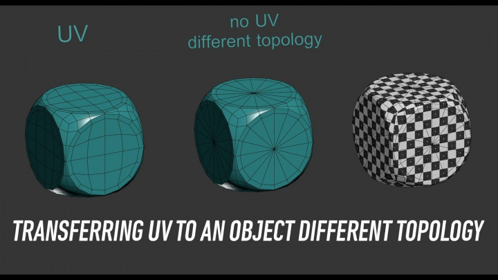 Dark Max  86 – Transferring UV to an object different topology