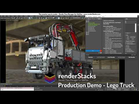 renderStacks production demo – Lego Truck