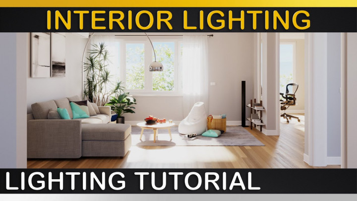 V-Ray | Simple INTERIOR LIGHTING Setup | Sun & Sky + HDRI Lighting Tutorial