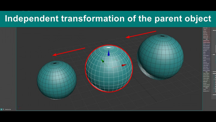 Dark Max  67 – Independent transformation of the parent object