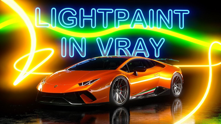 CGI Lightpainting in Vray