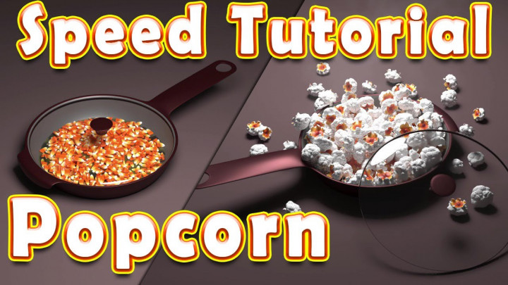 Create Popcorn Animation Whith 3ds Max + Tyflow|Speed Tutorial.