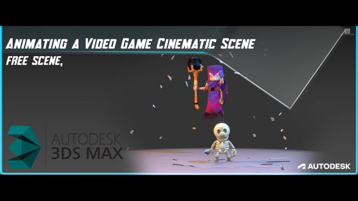 Animate a Video Game Cinematic Scene with the fastest tool for animators. 3ds Max Biped – 55 minutes