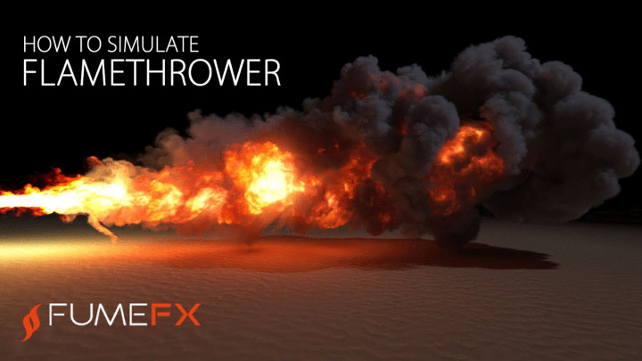 FumeFX Flamethrower Tutorial for 3ds max