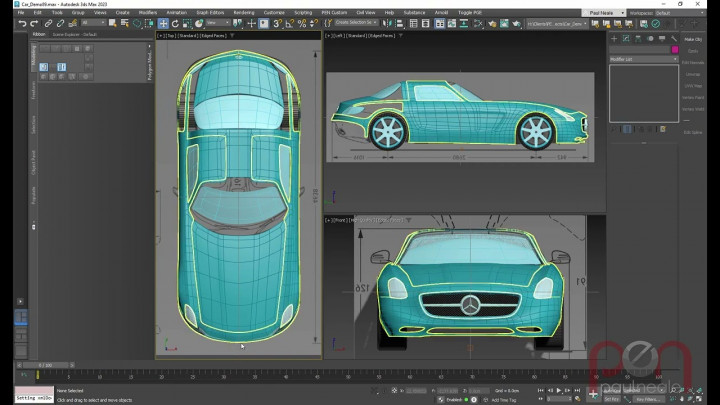 3DS Max Car Modeling Setup