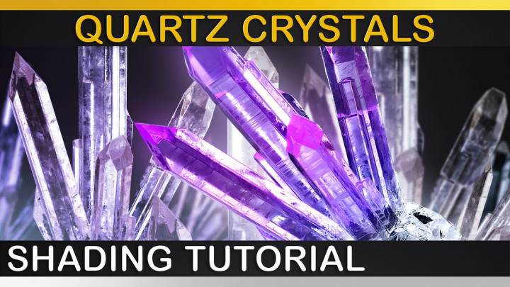 V-Ray | Realistic CRYSTAL Shading Tutorial | Quartz Minerals