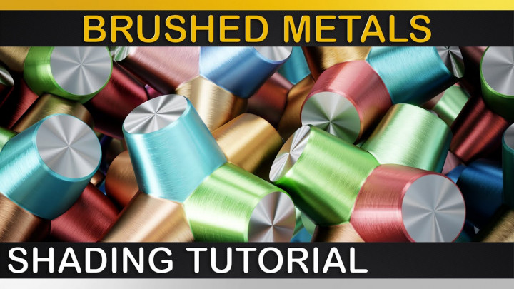 V-Ray | How to do BRUSHED METAL Materials | Anisotropy