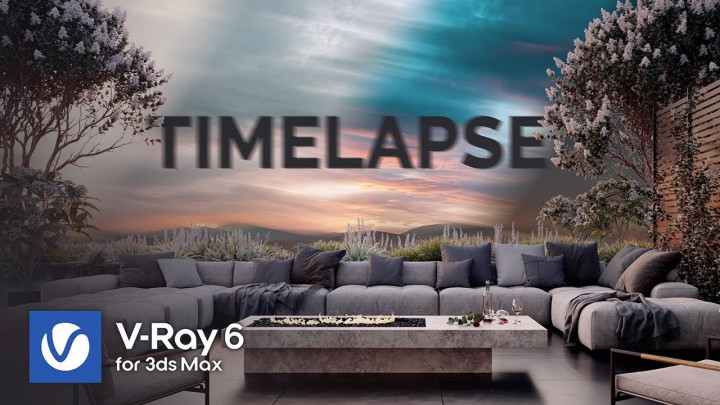 Creating Timelapse with Procedural Clouds in V-Ray 6 for 3ds Max