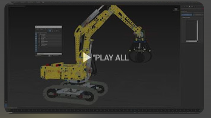 Lars Torstveit – 3dsmax Lego Excavator Mechanical Rigging Tutorial series