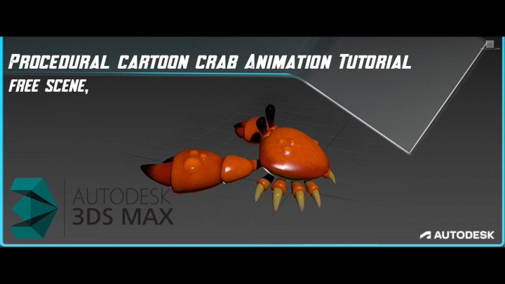 Procedural Cartoon Crab Animation Tutorial  3ds Max CAT The Best Animation System Out There.