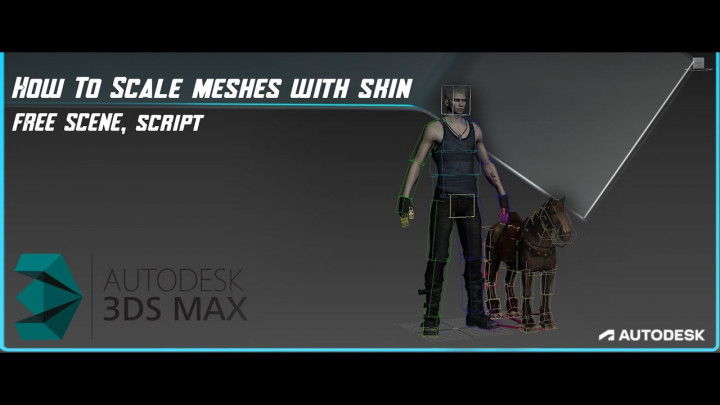 How To Scale meshes with skin