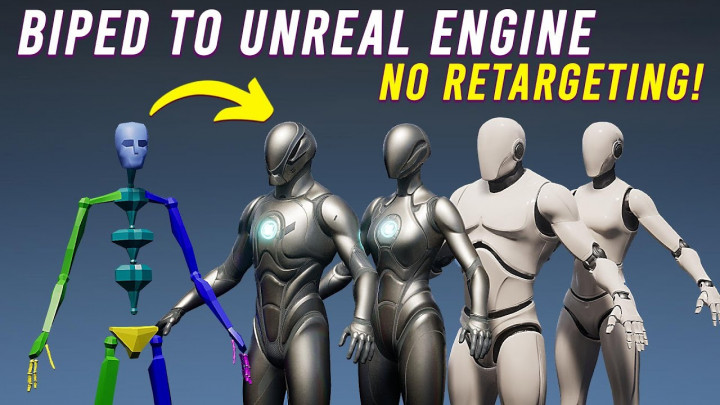 3ds Max Biped to Unreal Engine – No Retargeting Needed!