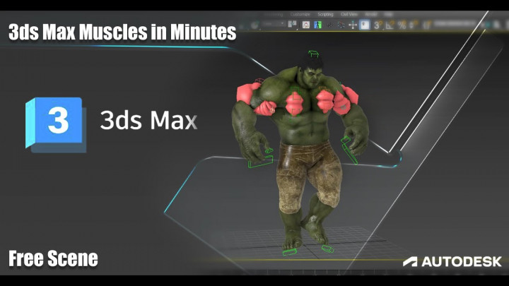 3ds Max THE FASTEST MOST PROFESSIONAL MUSCLE SOLUTION available perfect for games and movies.